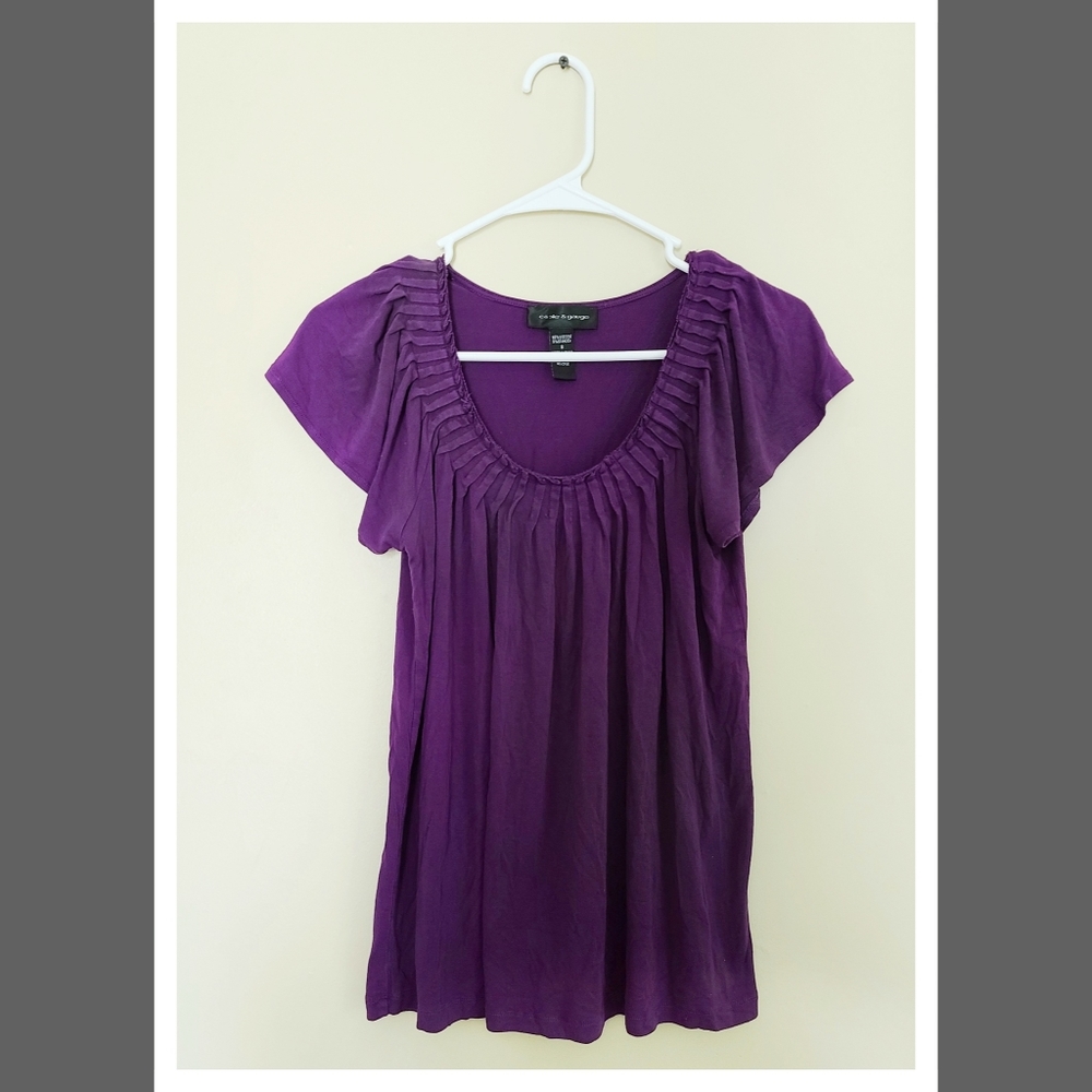 Purple short sleeve Tee
